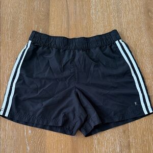 Danskin Now Black Women's Athletic Shorts with White Side Stripes size S